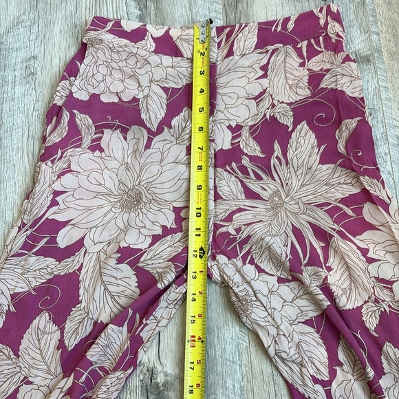 Mango Pink and Cream Floral Pants - Picture 8 of 9